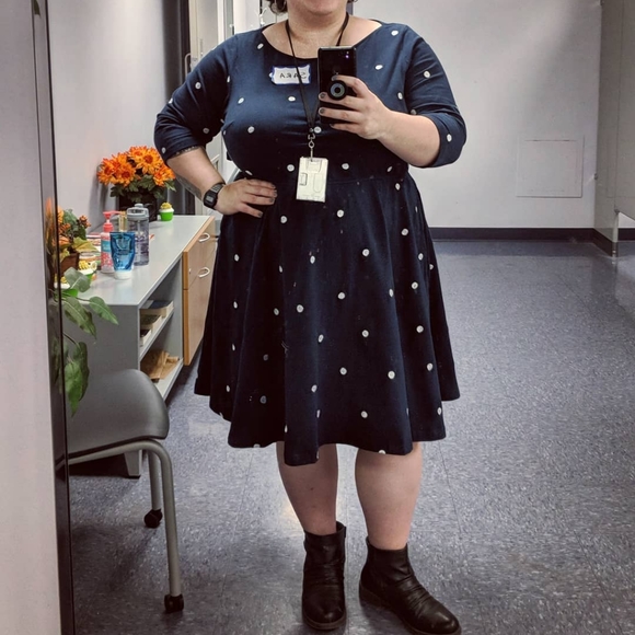 3x eshakti polka dot dress - Picture 4 of 4